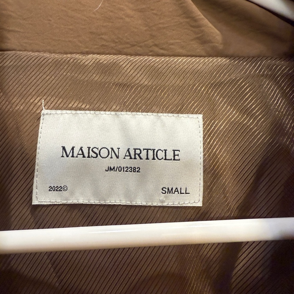 Maison Article Brown Puffer Jacket - image 3